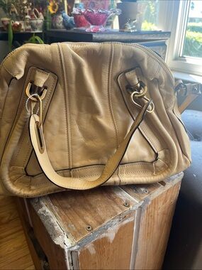 Chloe Paraty butter yellow Leather Shoulder Bag with Gold Hardware